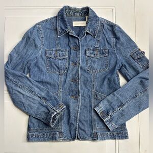 Jones New York Jeans Women’s Sz S Blue Denim Jean Jacket Cotton Classic